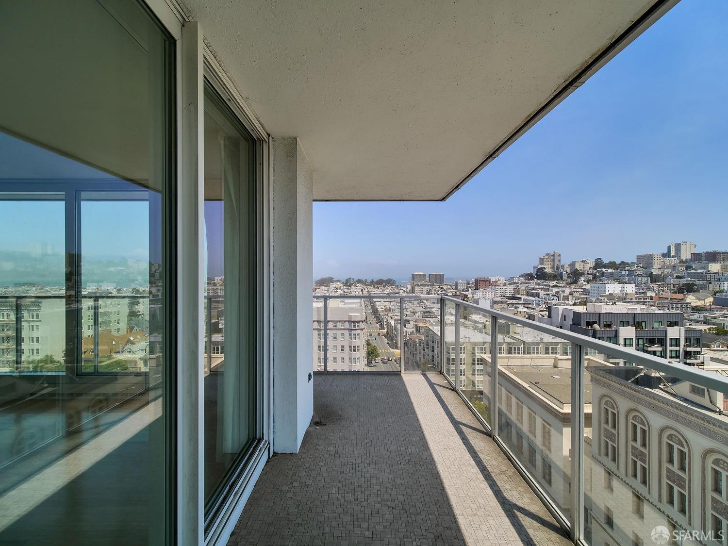 1800 Pacific Avenue, Unit 701 San Francisco, CA 94109 - Photo 7 of 36 a view of a balcony with city view