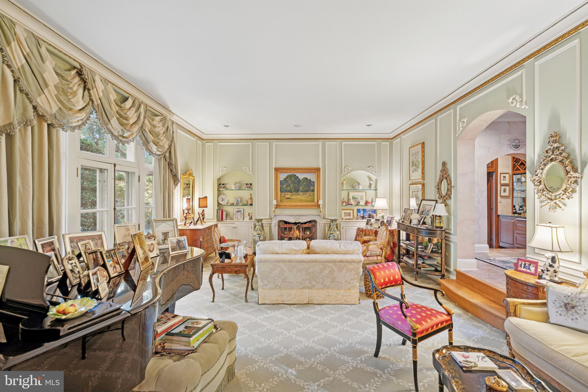510 Hillbrook Road Bryn Mawr, PA 19010 - Photo 7 of 28 a living room with furniture and a large window