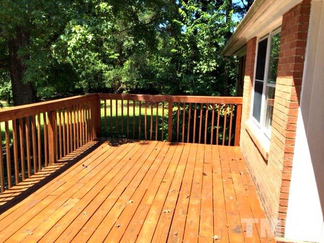 3128 Gibson Road Durham, NC 27703 - Photo 19 of 19 Large back deck - newly built