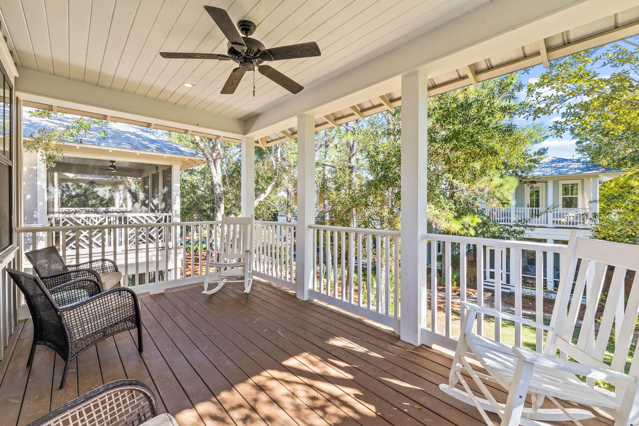 17 Red Basil Drive Santa Rosa Beach, FL 32459 - Photo 29 of 59 a view of a balcony with furniture