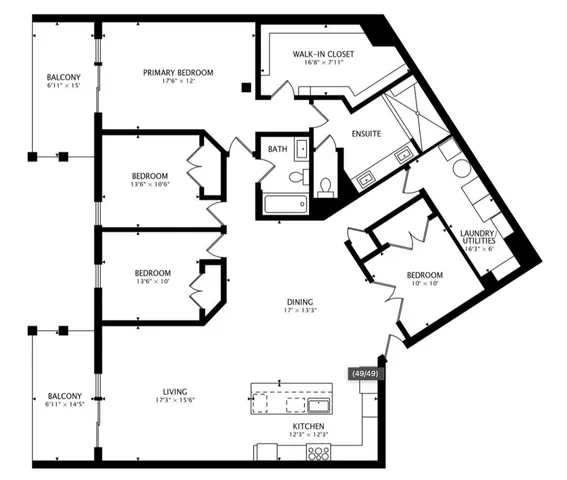$879,000 | 650 North Morgan Street, Unit 504, Chicago, IL 60642