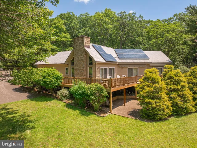 a aerial view of a house
