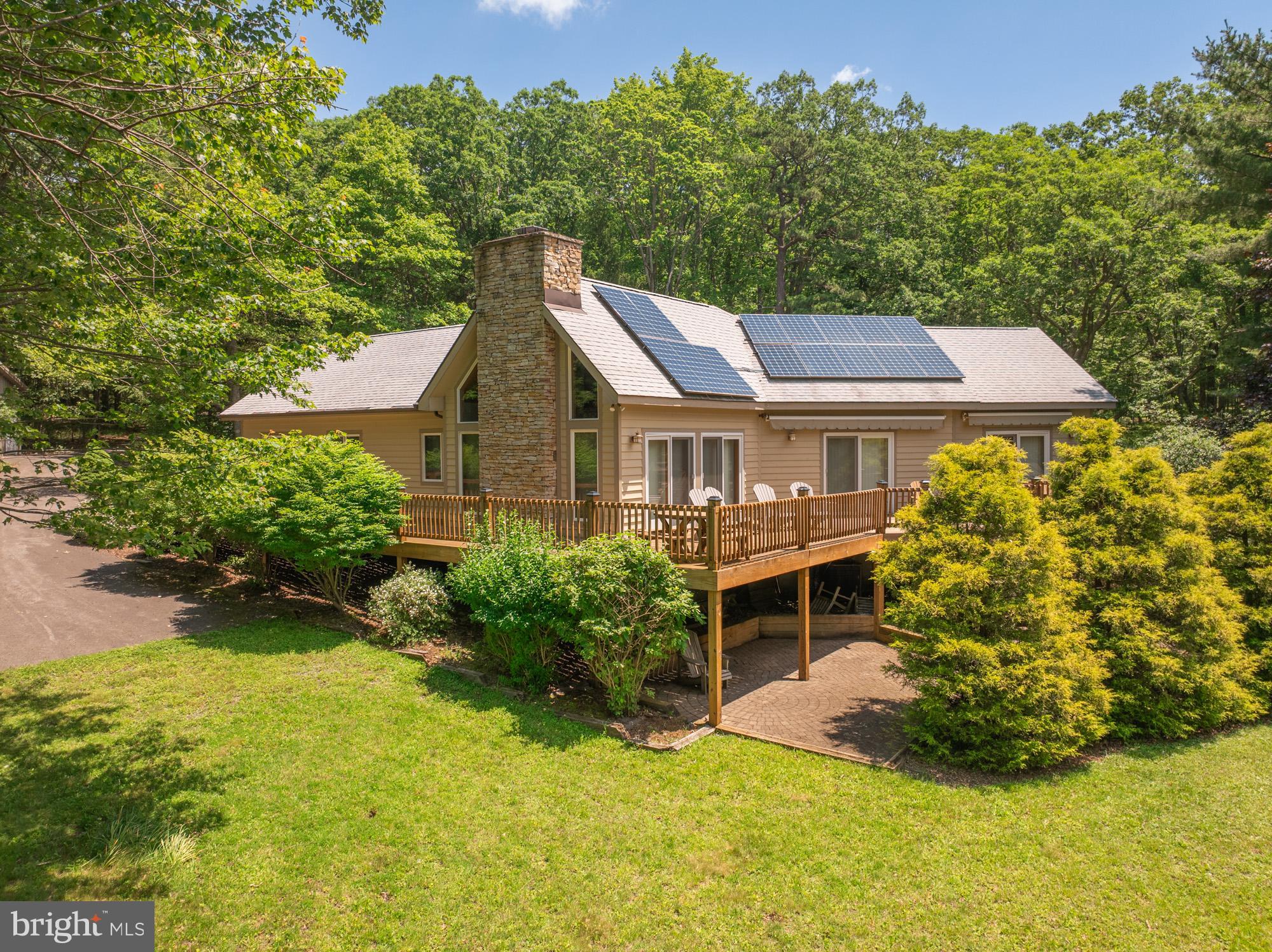 a aerial view of a house