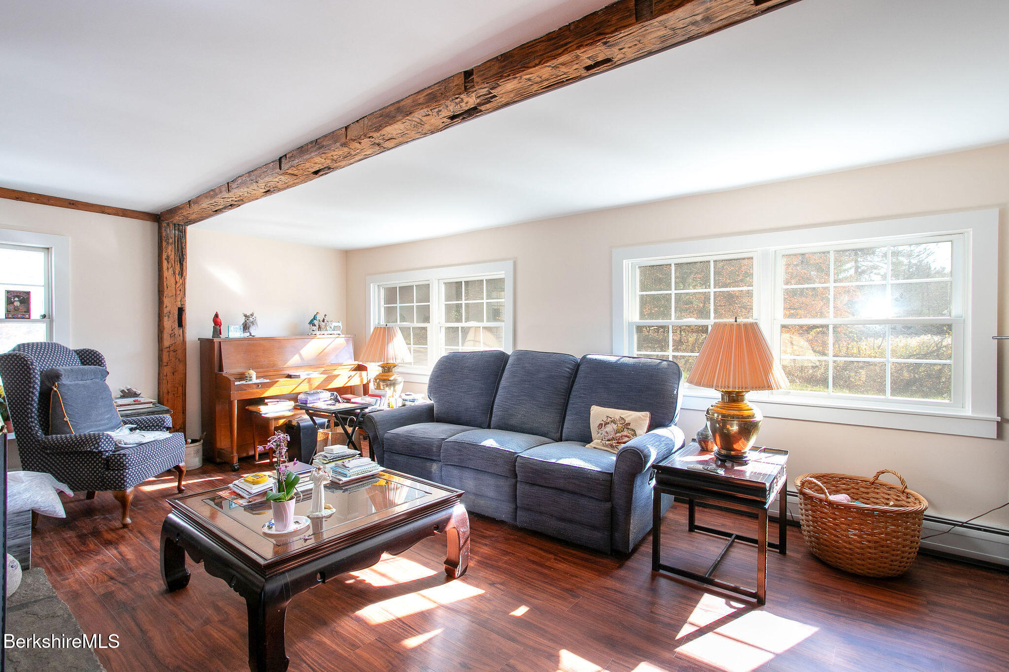 128 Ymca Road Becket, MA 01223 - Photo 8 of 23 a living room with furniture and a large window