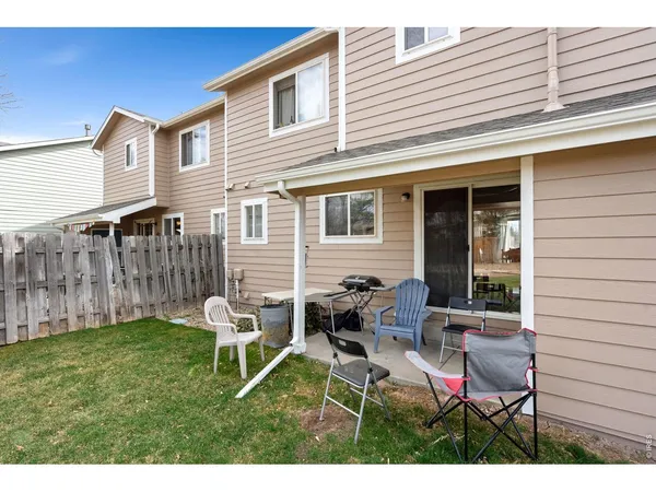 a house view with a seating space