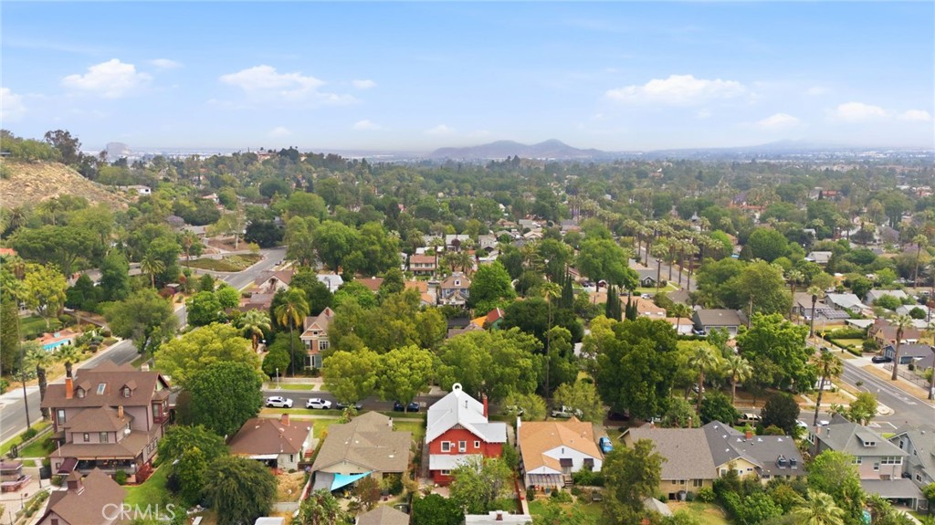 4456 12th Street Riverside, CA 92501 - Photo 60 of 70 an aerial view of house with yard and mountain view in back