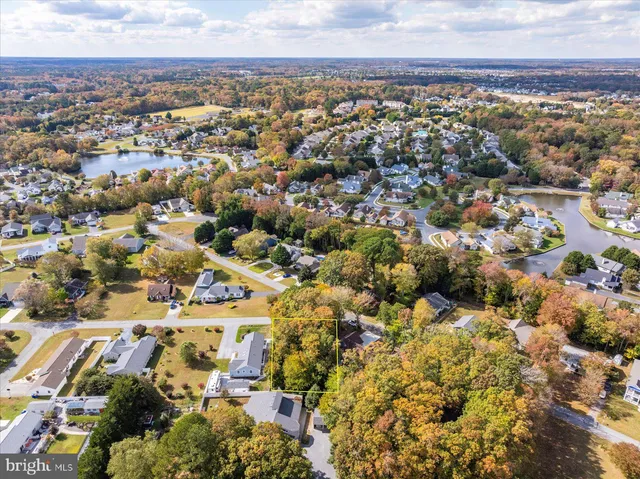 an aerial view of multiple house