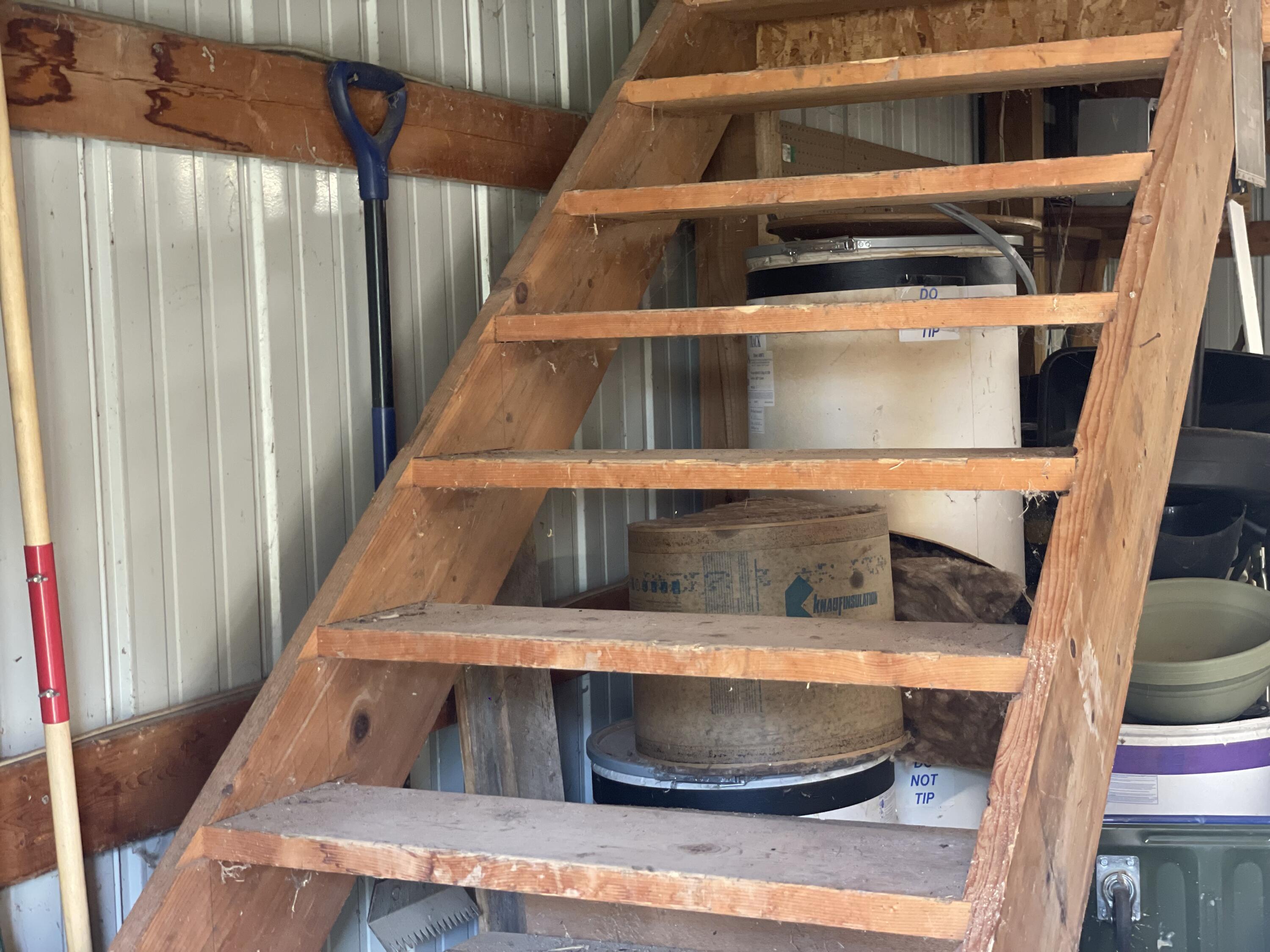 14525 Sharon Hollow Road Manchester, MI 48158 - Photo 13 of 20 stairs to pole barn loft