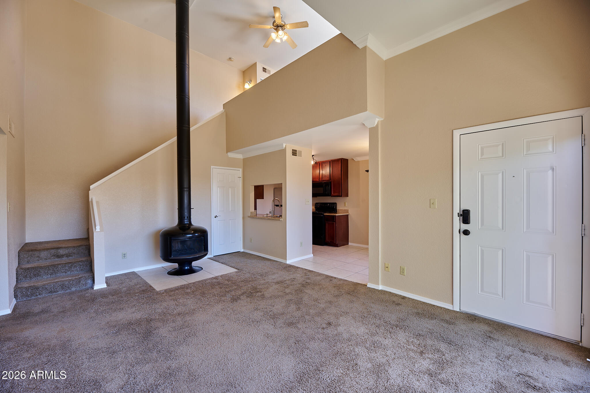 3500 North Hayden Road, Unit 310 Scottsdale, AZ 85251 - Photo 2 of 26 Living Room w Fireplace