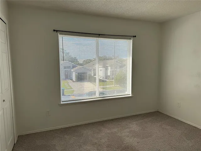 a view of a small space with window