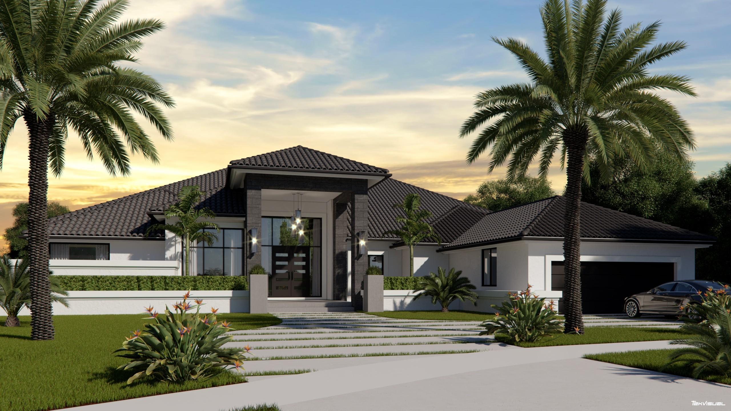 2301 Northwest 59th Street Boca Raton, FL 33496 - Photo 3 of 6 Resized_HOUSE_REDESIGN_VIEW_01_FRONT_001