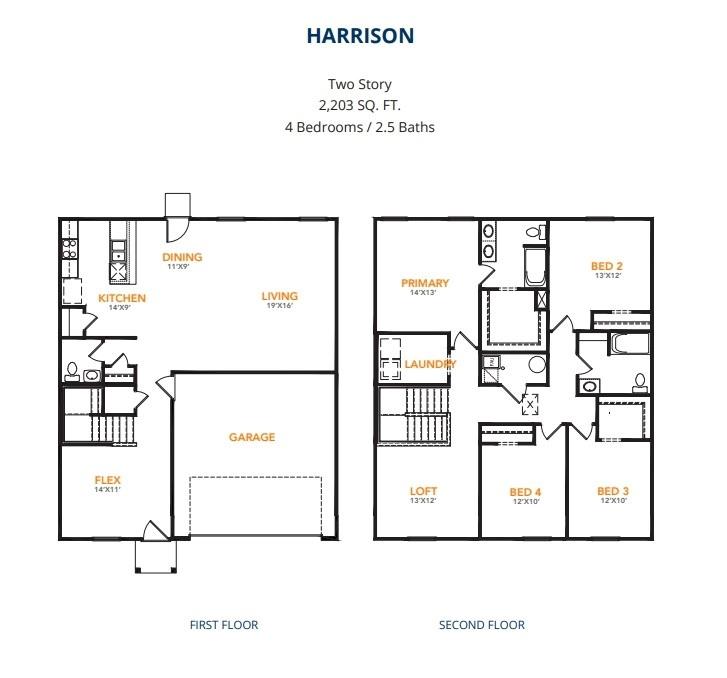 3533 Water Ridge Abilene, TX 79602 - Photo 13 of 13 Harrison Floor Plan