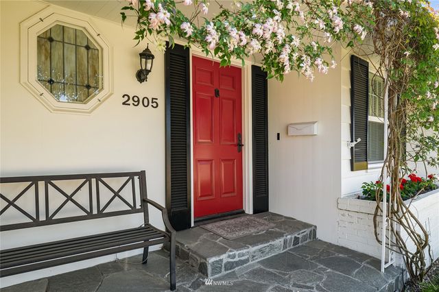 a view of front door