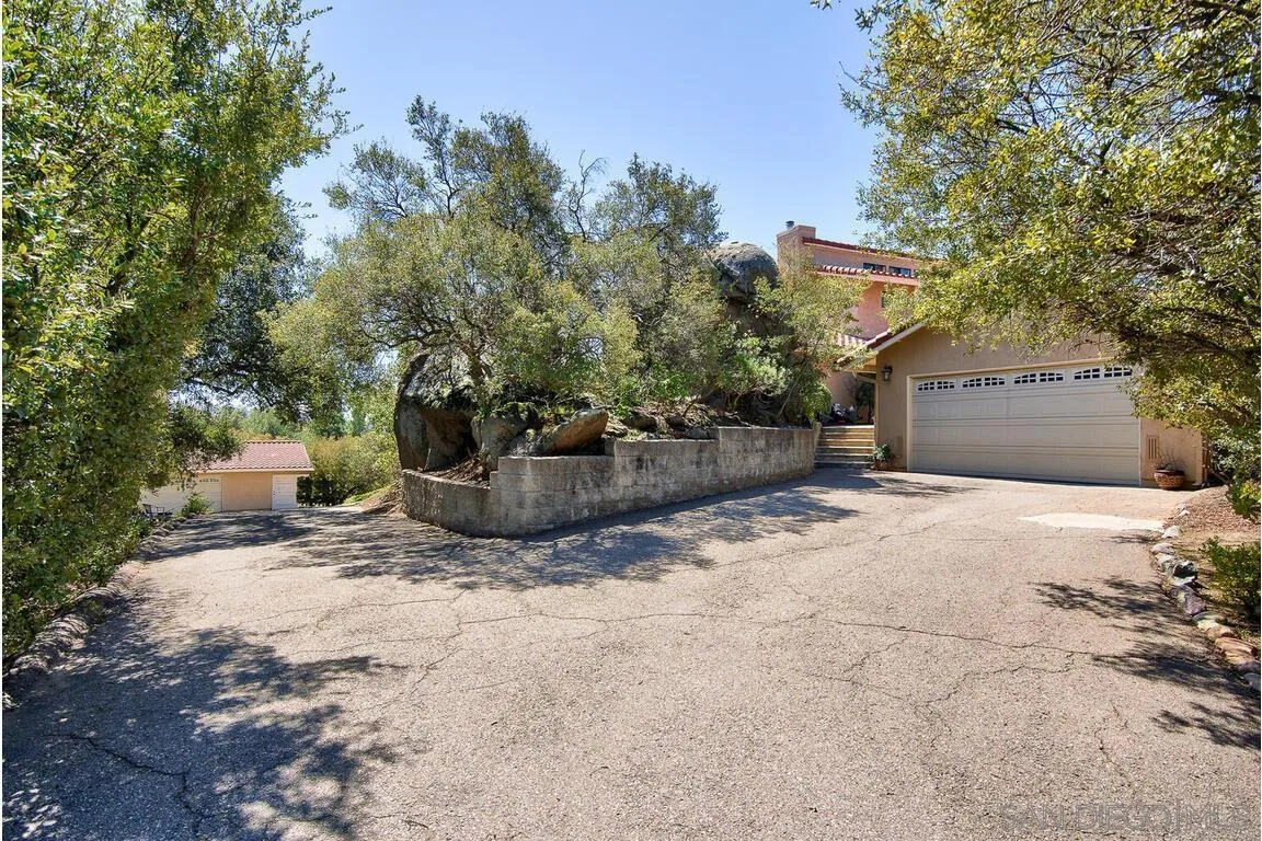 2877 Polk Road Alpine, CA 91901 - Photo 30 of 40 a view of a backyard with plants and a tree