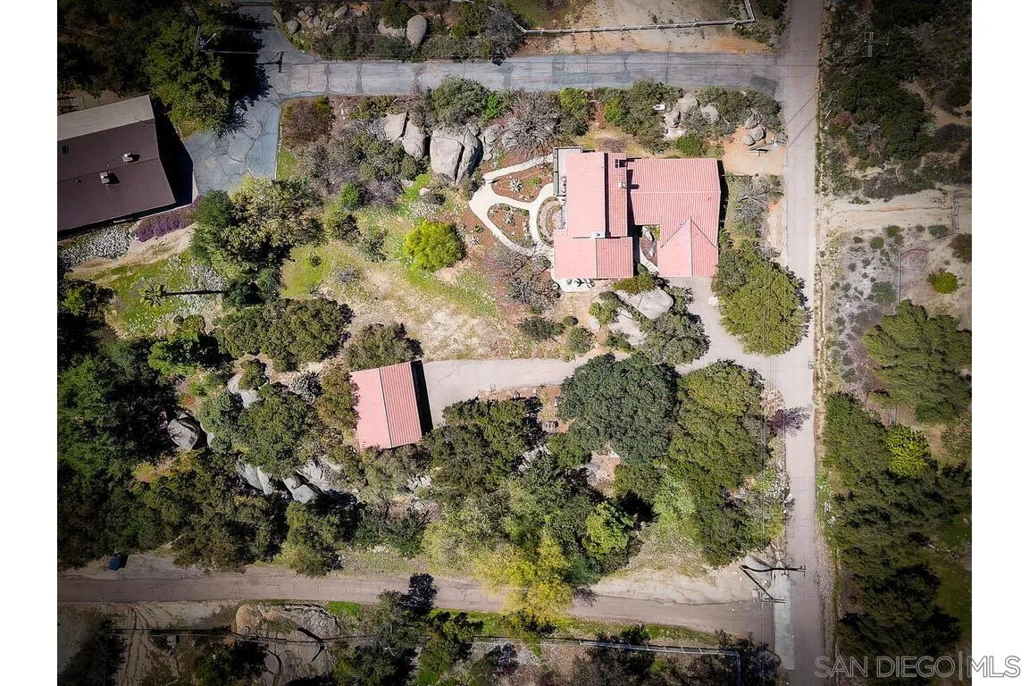 2877 Polk Road Alpine, CA 91901 - Photo 35 of 40 an aerial view of a house with a yard