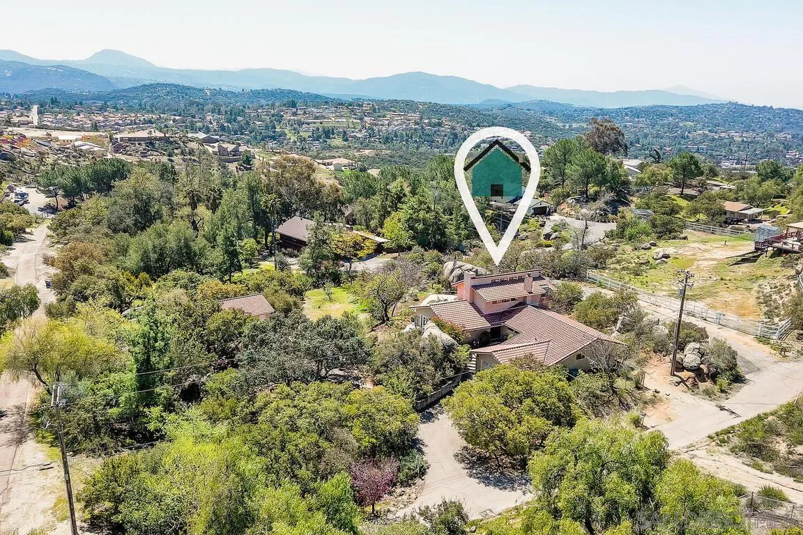 2877 Polk Road Alpine, CA 91901 - Photo 39 of 40 an aerial view of a house with a garden