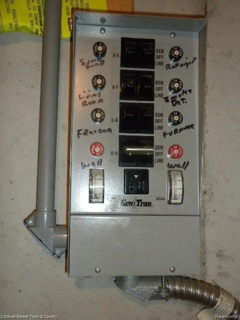11788 North Fleming Road Fowlerville, MI 48836 - Photo 21 of 24 Generator Hook-up