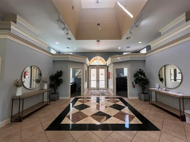 a view of a house with a patio