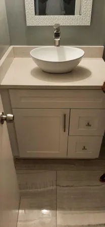 a close view of sink