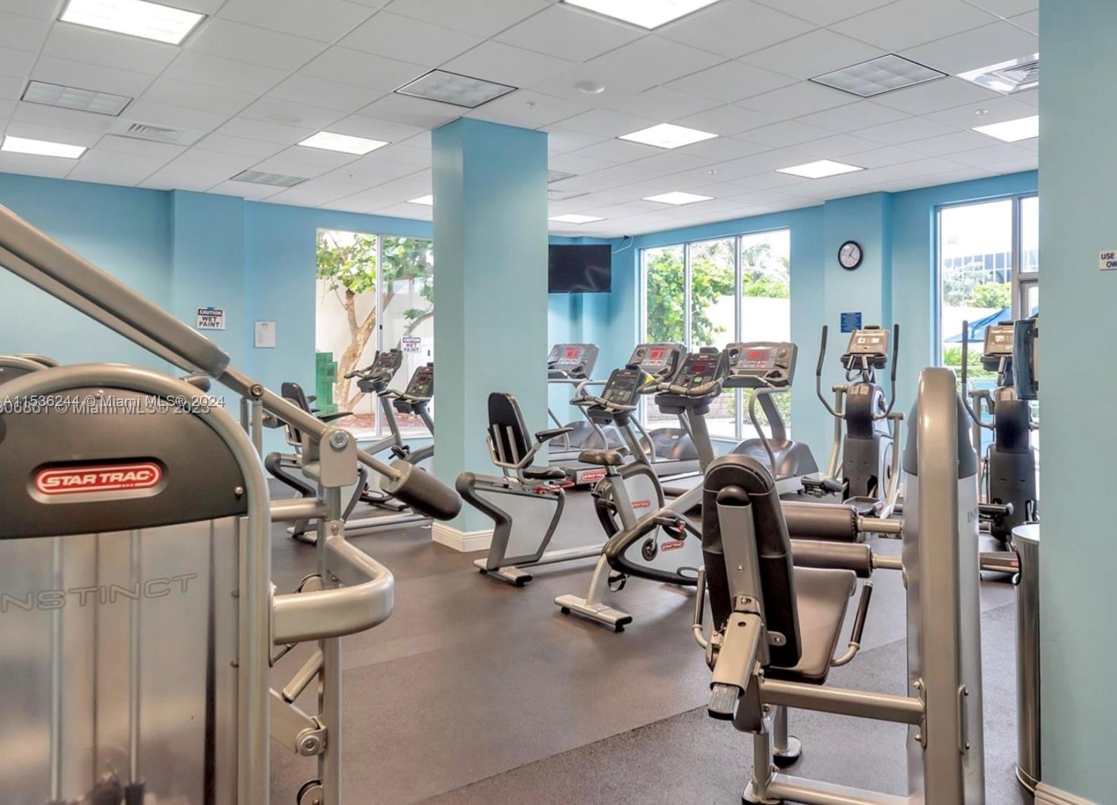 4001 South Ocean Drive, Unit 9F Hollywood, FL 33019 - Photo 25 of 25 a view of a room with gym equipment