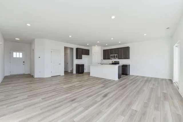 a view of kitchen and microwave