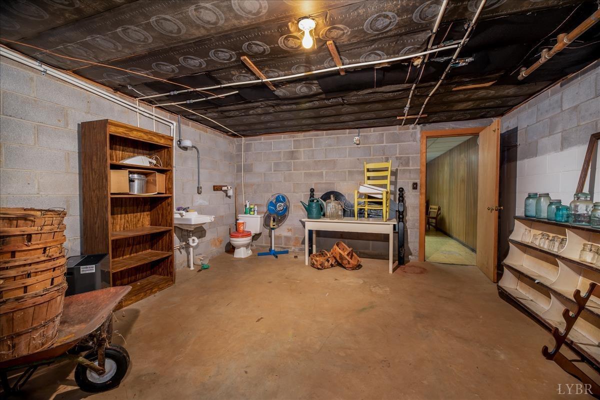 1086 Redfields Road Appomattox, VA 24522 - Photo 27 of 33 a view of a storage room with racks