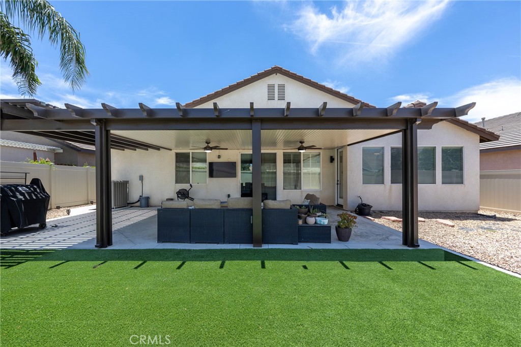 27100 Early Dawn Road Menifee, CA 92584 - Photo 8 of 71 View of Back of house including Artificial Turf
