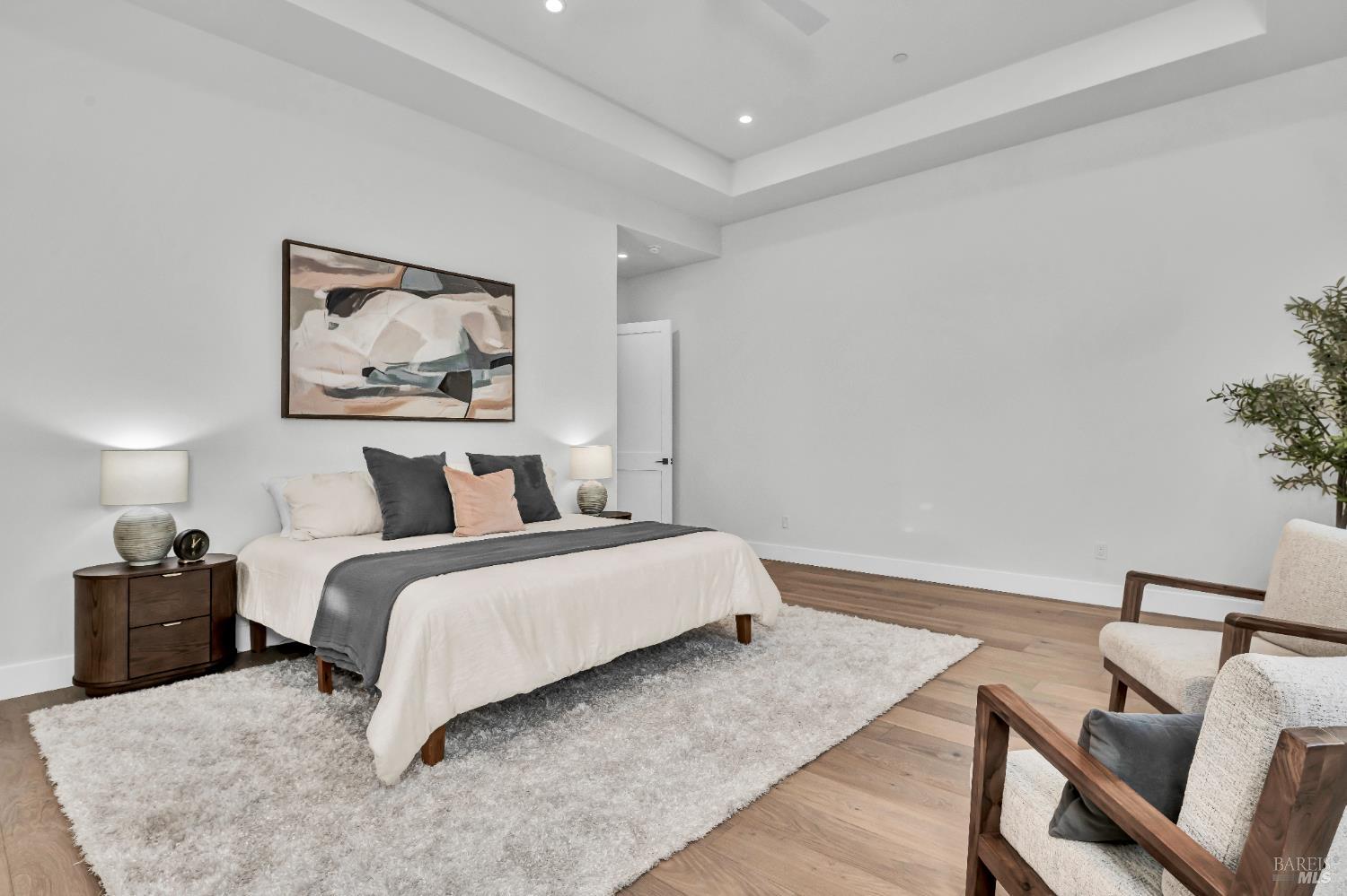 2011 Long Leaf Court Santa Rosa, CA 95403 - Photo 25 of 55 a bedroom with bed and wall painting