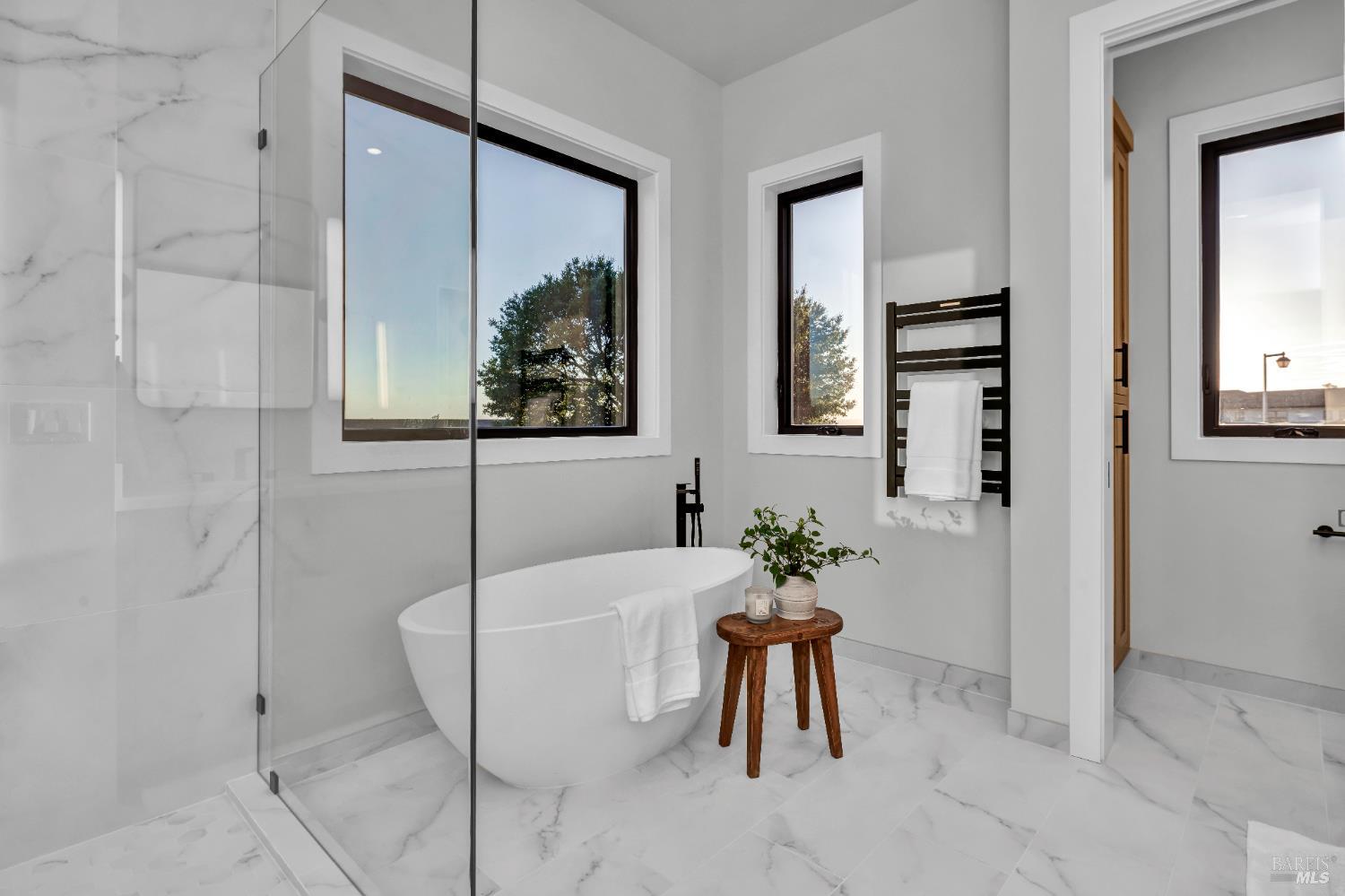 2011 Long Leaf Court Santa Rosa, CA 95403 - Photo 31 of 55 a white bath tub sitting in a bathroom next to a window