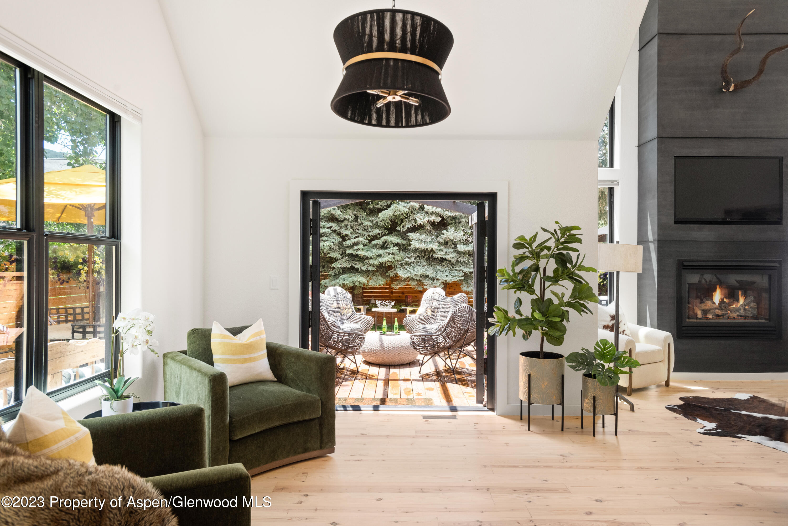 324 Summerset Lane Basalt, CO 81621 - Photo 14 of 40 a living room with furniture and a fireplace