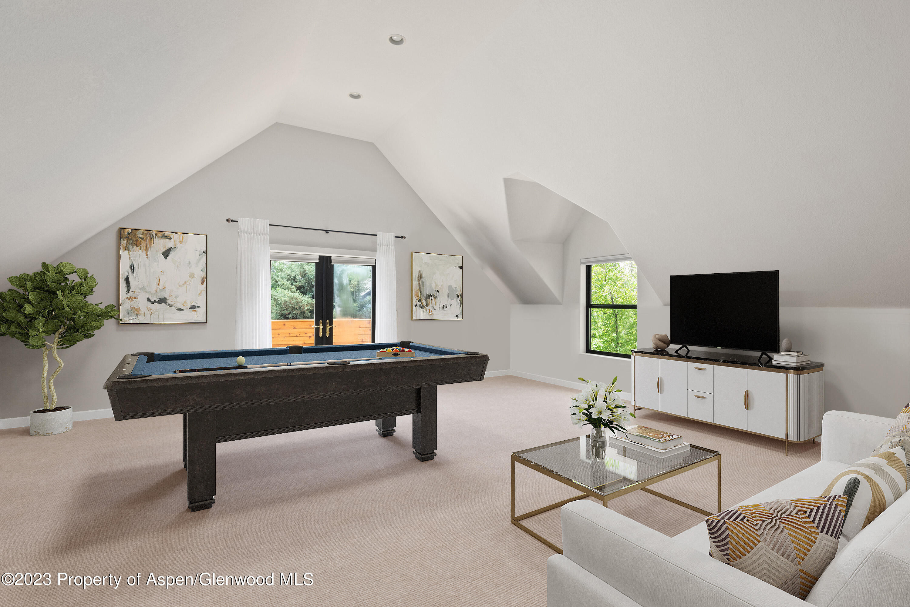 324 Summerset Lane Basalt, CO 81621 - Photo 31 of 40 a living room with furniture a piano and a flat screen tv