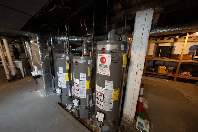 a view of water heater room