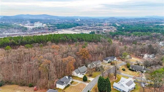 an aerial view of residential building and city view