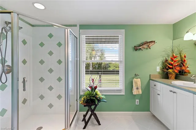 a bathroom with a shower and a toilet