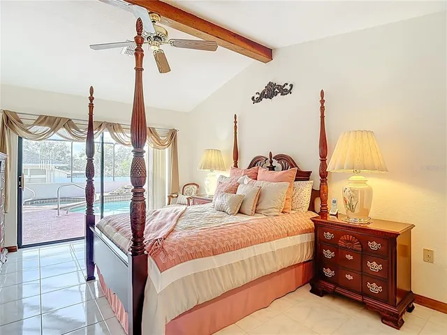 a view of a park with a slide