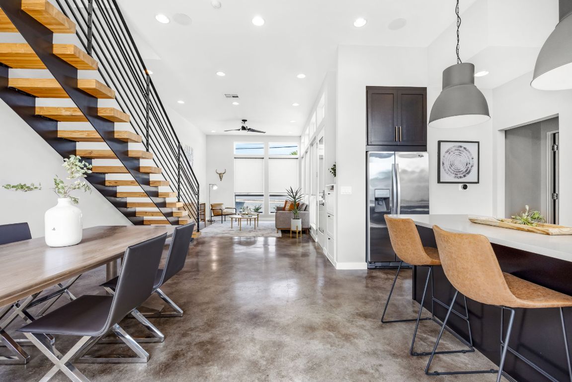 2203 East 51st Street, Unit A Austin, TX 78723 - Photo 12 of 25 a dining room with furniture and wooden floor