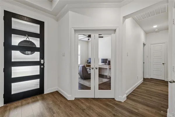 a view of a closet area with bedroom