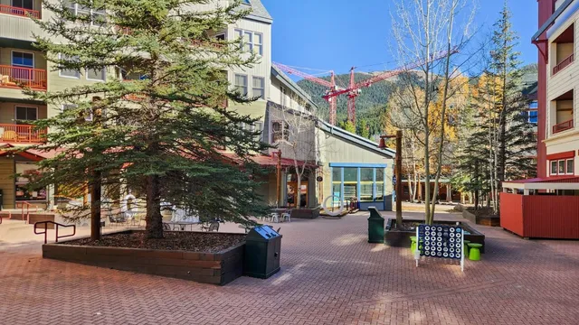 a view of a chairs and table in backyard