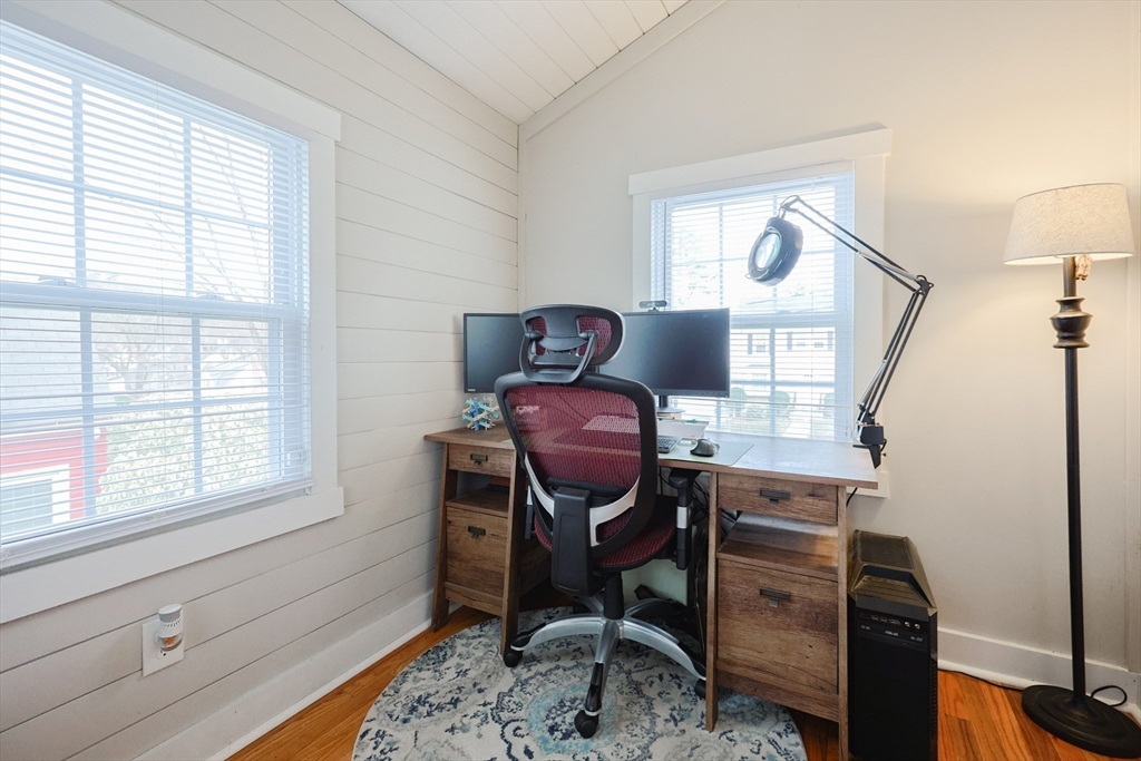 14 Cardinal Road Worcester, MA 01602 - Photo 15 of 28 a view of a workspace with furniture and a window