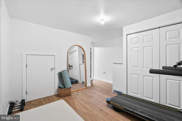 a view of large space with large trees