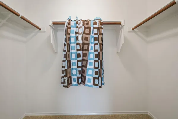 a view of closet area