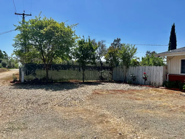 a backyard of a house