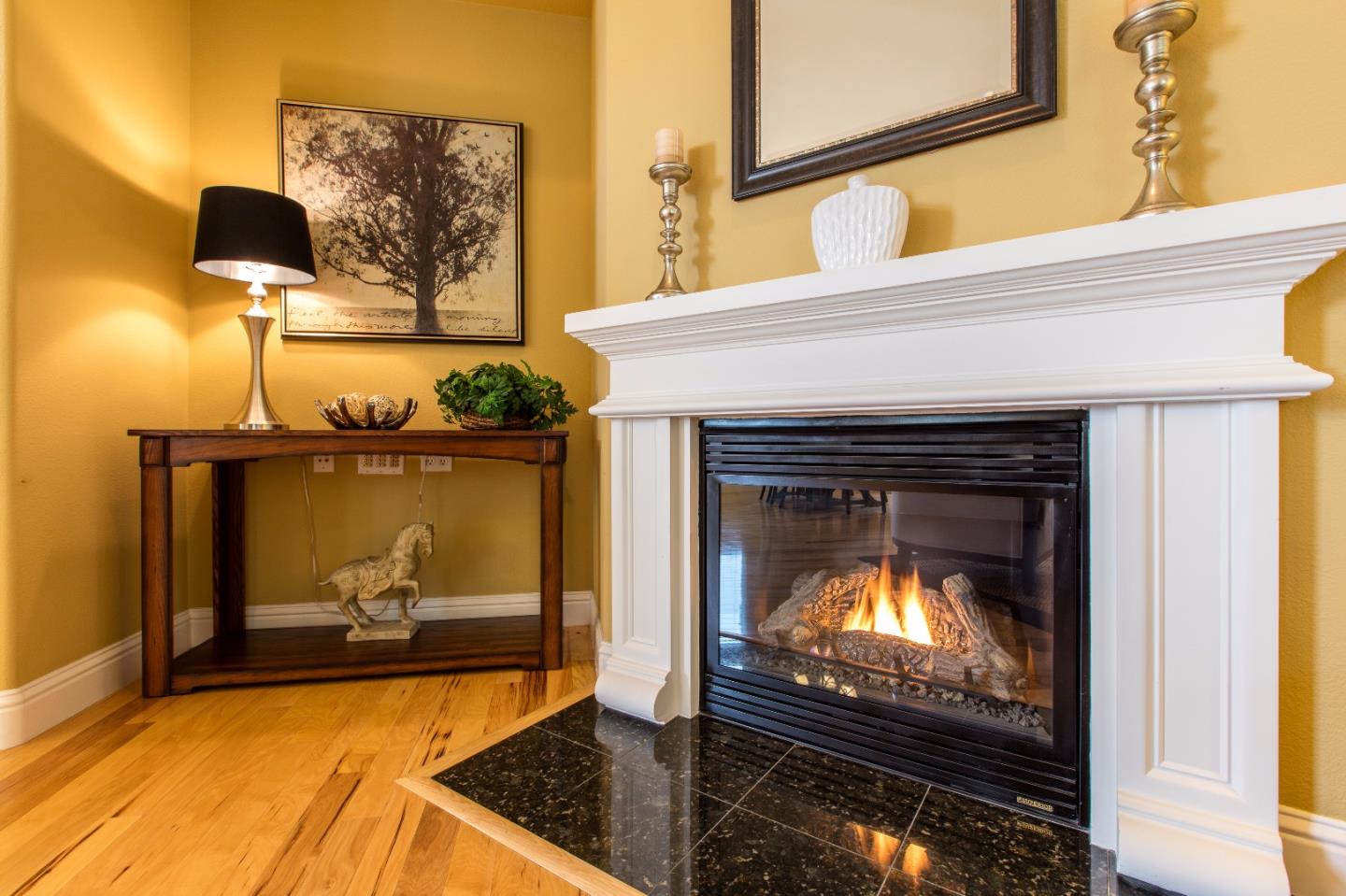 335 Ascente Commons San Jose, CA 95125 - Photo 5 of 38 a living room with a fireplace and a fireplace
