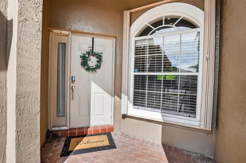 a view of front door of house