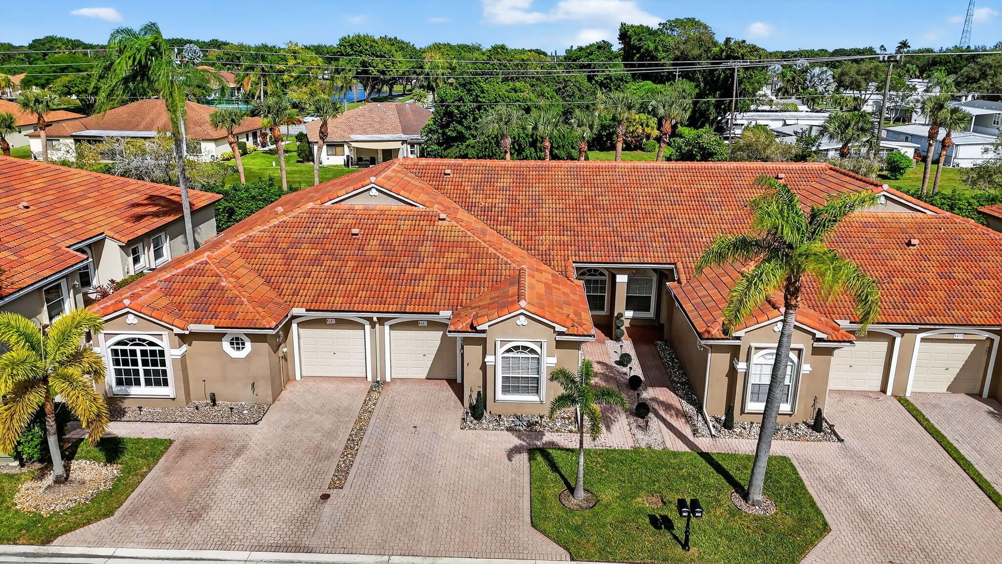 8451 Vía Serena Boca Raton, FL 33433 - Photo 10 of 28 an aerial view of a house with a yard