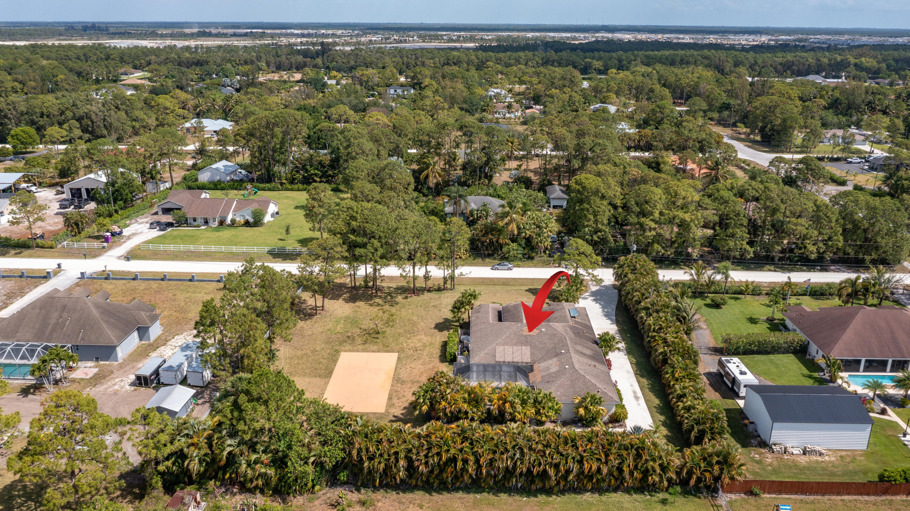 13554 86th Road North West Palm Beach, FL 33412 - Photo 25 of 58 an aerial view of residential house with outdoor space