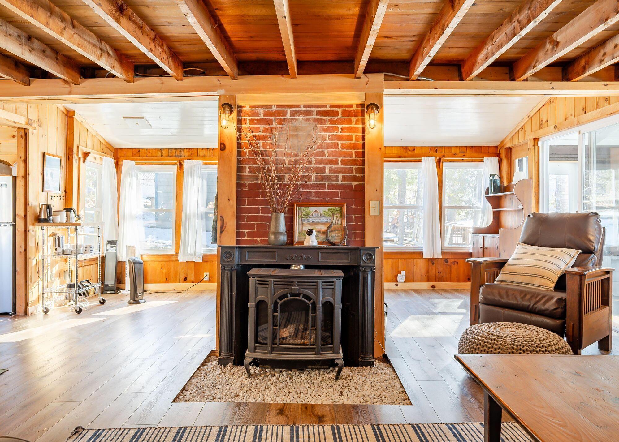 290 Greenwoods Road Peru, ME 04290 - Photo 15 of 40 Gas Stove for cozy warmth