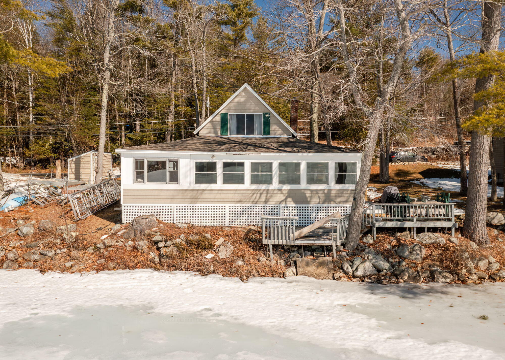290 Greenwoods Road Peru, ME 04290 - Photo 37 of 40 view from the lake