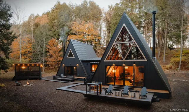 a car parked in front of a house