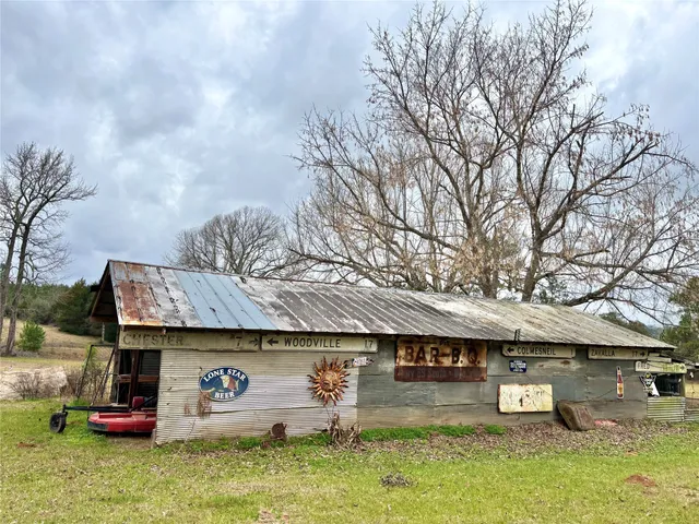 a view of a trees in a park